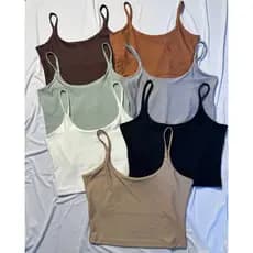 CROPPEDS BLUSINHA ALCA FINA  LISOS TECIDO SUPLEX  POLIAMIDA ESTILO CONFORTAVEL CON FORRO DUPLO