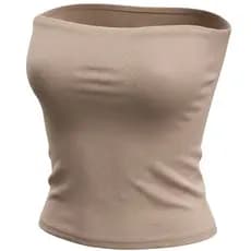 Top Cropped Feminino Tomara Que Caia Suplex Com Forro Tube Ajuste Perfeito Conforto Estilo