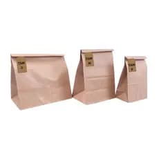 Saco De Papel 25 UNID Tam P M ou G Kraft Lisa Na Cor Pardo - Para Presente, Delivery Food
