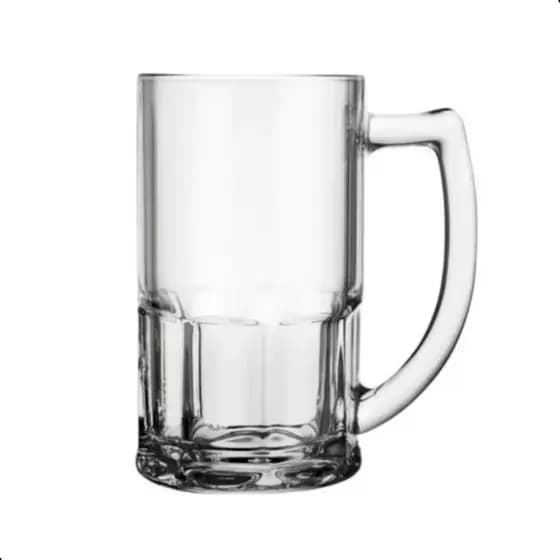 Kit 12 Canecas de Chopp Cerveja 320ml Vidro Resistente