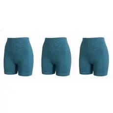 Kit 03 Short Feminino Fitness Canelado Sem Empina BumBum Premium + Grosso