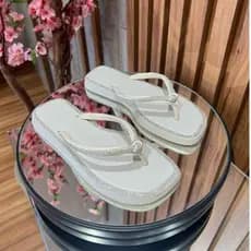 Chinelo Feminino Brilhante No Strass Verao Leve Confortavel