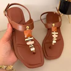 Sandalia Feminina Macia Casual Varias Cores Verao