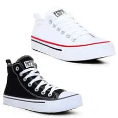 Kit 2 Pares Tenis Feminino Kalum Star Authentic + Bota Star Promoção Hoje