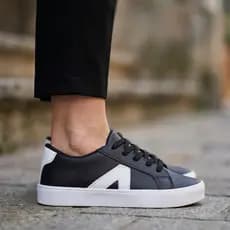 Tenis Feminino Casual Adulto Basico Preto Confortável Tenil Kalum
