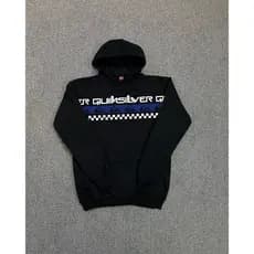 Moletom Com Capuz Estampado QKSV Lançamento Canguru Blusa de Frio Quiksilver