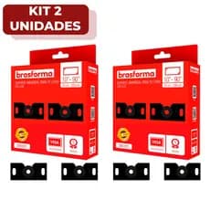 Kit Com 02 Suporte Universal Fixo Para Smart TV 10 À 90 Polegadas Parede Painel Televisão Lcd Led 4K