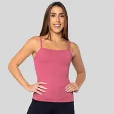 Camiseta Alça Fina Fitness Blusa Feminino Liso Poliamida Tank Top Slim Camiseta Academia Verão