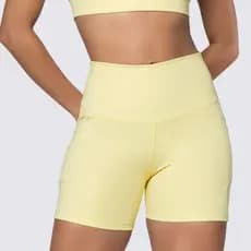 Short Fitness Poliamida Com Bolso Sem Transparência Academia Treino Musculação Crossfit Corrida