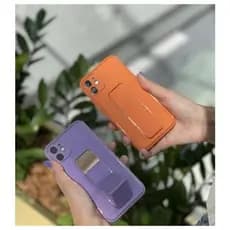 Capa Capinha Case de Luxo Para IPhone Com Suporte Espelhado Anti impacto para iphone  11, 12, 13 14, 15, 16 PRO MAX PLUS
