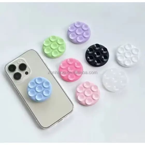 Pop socts com ventosa de bolinha para celular suporte de dedo para telefone redondo