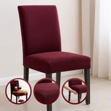 Capa Cadeira Sala Jantar Malha Lisa E Estampada p/ Mesa De Jantar Resistente