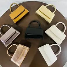 Bolsa Maletinha Festa Metalizada Com Alca De Mao E Alca Regulavel