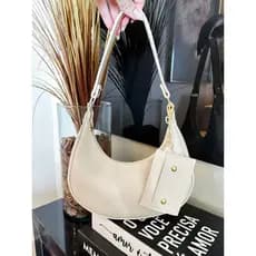 Bolsa Feminina Meia Lua Luna Elegance Moderno