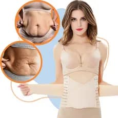Cinta Alta Compressão Abdominal Ajustável para Flacidez Diástase e Pós-Parto