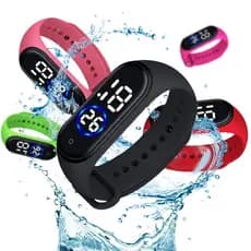 LED Relógio M4 digital Esportivo  A prova água feminino masculino123
