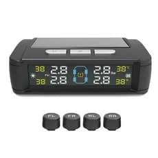 Monitoramento Digital de Pressão de Pneus 4 Rodas com Alarme – Compatível com Todos Veículos