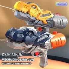 Pistola de Água Dinossauro Mecha Infantil Para Verão e Piscina