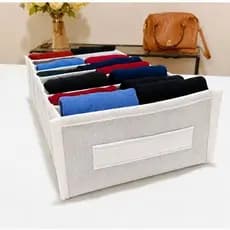 Kit 4 Colmeias Organizadoras na Cor Branco-Neve para Gavetas e Guarda-Roupas