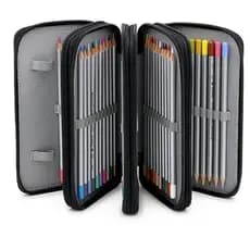 Estojo Escolar/Estojo Box/Estojo De Lápis De Quatro Camadas Com 72 Furos De Cor/Material Escolar/Papela