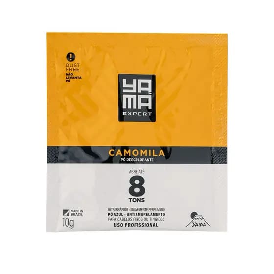 Kit Clareador Pó Descolorante Camomila 20G + Água Oxigenada Cremosa Yamá 40Vol 60ml