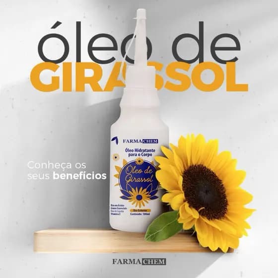 Oléo De Girassol Para Corpo Farmachem 100ml Age Hidratação