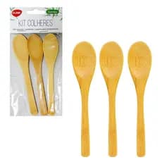 Kit Colheres de Bambu Clink
