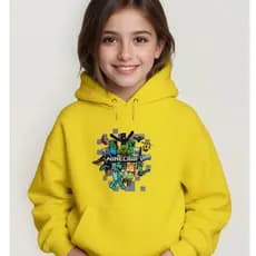 Blusa Moletom Infantil Mine-craft Jogo Bolso Canguru Capuz Menino Menina Filme Game Jogo