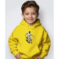 Blusa Moletom Infantil Canguru Capuz Inverno Jogador Futebol Lançamento