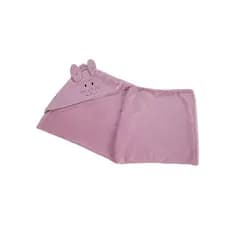 Toalha de Banho com Capuz de Bichinho Para Bebe Bordada Clássico