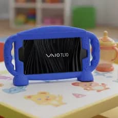 Kit Capa Infantil De Silicone Para Tablet Vaio Tl10+película