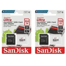Cartão de memória SanDisk SDSDQM com adaptador SD
