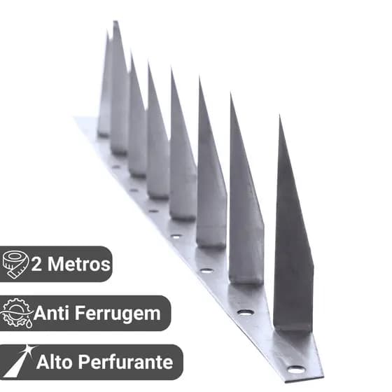 2 Metros De Lança Simples Para Muro Proteção Espeto Cerca Ouriço Alta Perfurante