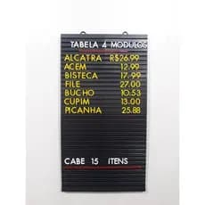 Tabela De Preços 51x28 Açougue - Padaria - Bar - Lanchonete