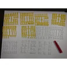 Kits de letas e números painel de preço FURADINHO