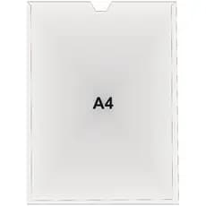 Porta Aviso Acrílico Retrato A4 - 1 unidade