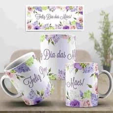 Xícara Feliz Dia Das Mães Flores Caneca Do Dia Das Mães Porcelana