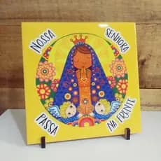 Quadro Azulejo Decorativo de Santos Católicos Nossa Senhora