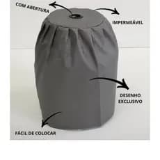 Capa De Botijão Bujão De Gás Impermeável Grafite Capa