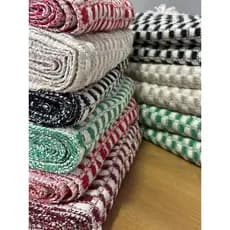 KIT 05 Tapete Para Banheiro Toalha De Piso Chão 60 X 45 Xadrez 100% Algodão Varias Cores