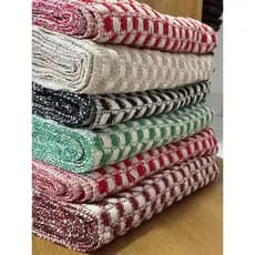 KIT 10 Tapetes 100% Algodão Para Banheiro Toalha De Piso Chão 60 X 45 Xadrez Varias Cores
