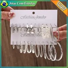 Conjunto Elegante Brinco Com Argola De Prata Coração Borboleta Brincos De Pérola Para Mulheres Joias Acessórios