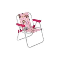 Cadeira Infantil Praia em Aluminio Patrulha Canina Rosa Bel