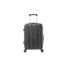 Mala de Bordo Pequena ABS Rodas Giro 360 Preto