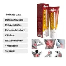 Pomada Massageadora Milagrosa Arnica Moringa Coluna Joelho Articulações Alívio Muscular Circulação
