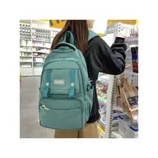 Mochila Escolar De Grande Capacidade Para Mulheres Estudantes Nylon impermeável 936