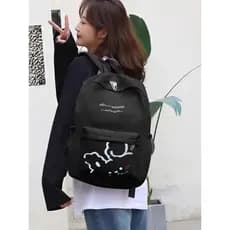 Mochila Escolar De Grande Capacidade Para Mulheres Estudantes Nylon impermeável 111-9