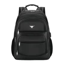 Mochila Couro PU Grande Executiva Para Notebook Trabalho Faculdade Reforçada Cabo De Aço USB RC-5012-1