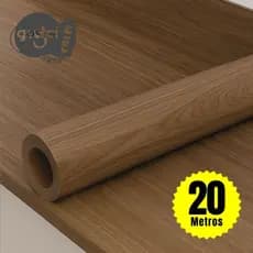 Papel de Parede PREMIUM Rolo 5 Metros Autoadesivo Imitação Madeira Salas e Quartos 5m x 45cm