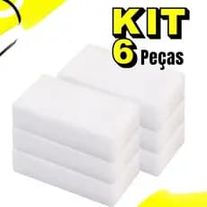 Kit Esponja Magica Alta Qualidade Melanina Tira Manchas P
